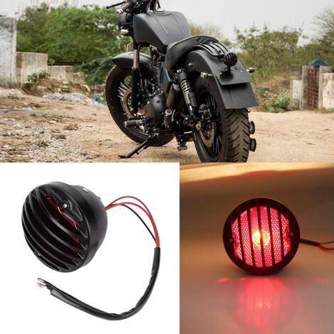 Phare arrière moto rétro, feu stop et clignotant, lampe de freinage pour custom