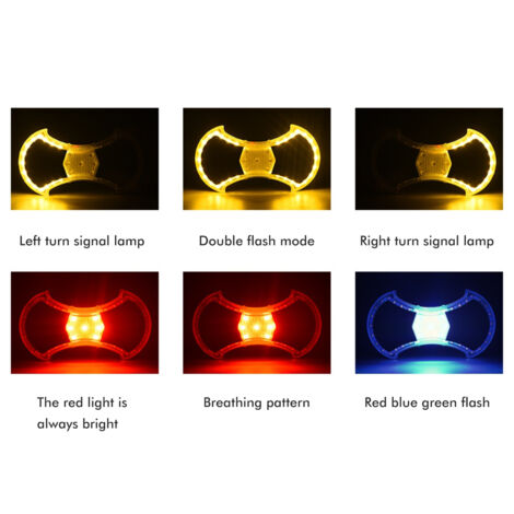 Phare Arrière Vélo Rechargeable avec Clignotants LED et Télécommande, Sécurité Nocturne pour Cyclistes