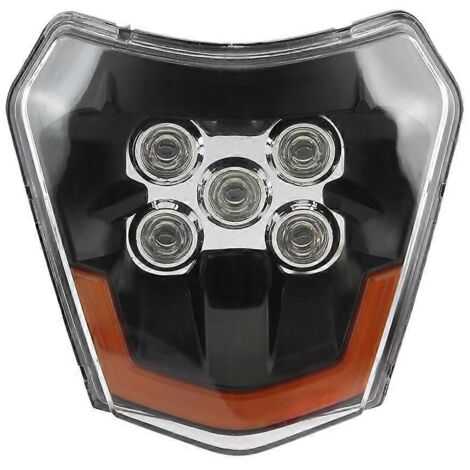 Phare avant de moto cross-country KTM EXC XC avec feu de jour LED à 5 LED - Modification KTM Wicks