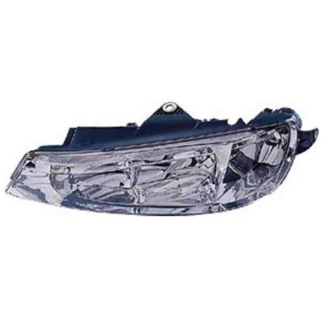 Repiauto Phare Avant Gauche H1/H7 Noir Contour Chromé Pour Clio 4 Phase 1 2012-2016 - Référence OEM 260603442R