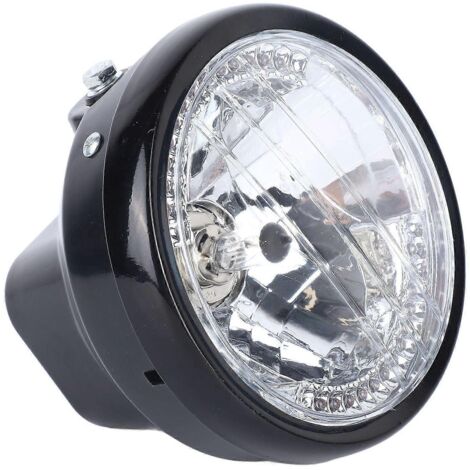 Phare avant LED 7 pouces universel robuste pour moto, ampoule puissante jour et nuit, projecteur lumineux de qualité.