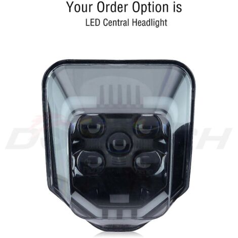 Phare avant LED pour moto, carénage Supermoto, compatible Husqvarna Husky New Te Te Enduro VSL 5 - Éclairage central