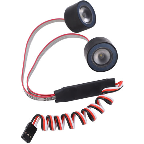 Phare avant LED pour voiture RC ZD Racing DBX‑07 1/7, kit d'éclairage Angel Eyes avec éclairage puissant