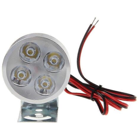 Phare avant moto scooter ampoule LED DC12-85V 15W, feu de brouillard puissant, indicateur lumineux haute visibilité.