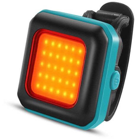 Phare avant pour VTT, éclairage bleu et rouge, pour une utilisation nocturne.