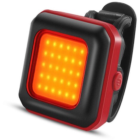 Phare avant rouge pour VTT, idéal pour la nuit.