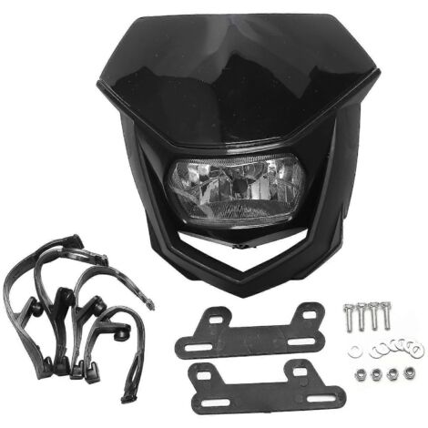 Phare avant universel 12 V pour moto tout-terrain, type halo, compatible avec CRF, XR et WR.