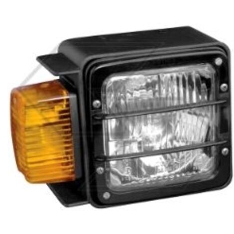 Phare avec feu droit pour tracteur agricole 210x147x120mm