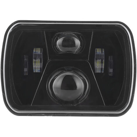 Phare carré LED H4 7 pouces haute luminosité 1224 V pour Jeep Wrangler YJ