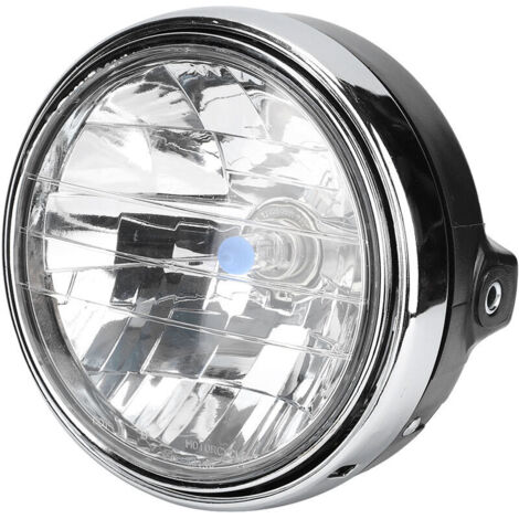 Phare de moto, lampe avant universelle vintage à lentille claire haute transmittance pour modification-Crezuo