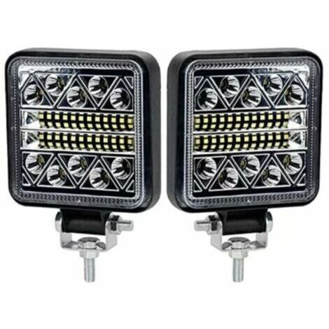 Phare de Travail LED 102W BR-Vie 10200LM - Kit de 2 Projecteurs pour Véhicule 12-24V en Aluminium IP67
