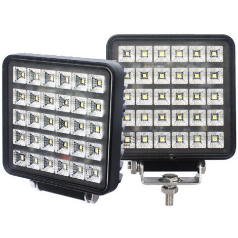 Phare de Travail LED 90W Carré Anti -interféron Lampe de travail étanche à haute luminosité für Voiture camions SUV, ATV, Lkw, offroad