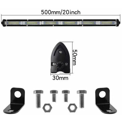Phare de Travail Led Tracteur 1PCS 180W 20pouces projecteur LED Voiture 12-24V Barre Lumière de Travail LED Etanche IP67 Feux de Travail LED pour 4X4 Voiture Camion SUV Bateau