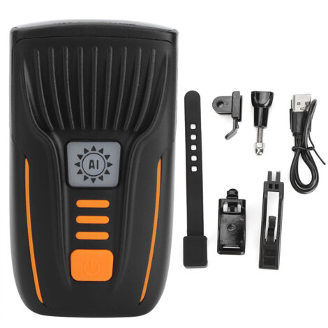 Phare de Vélo Intelligent à Induction, Lumière Avant Étanche pour VTT, Torche Rechargeable USB