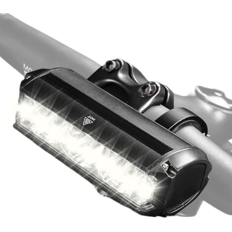 Phare de Vélo, Lampe de Vélo de Montagne Rechargeable,