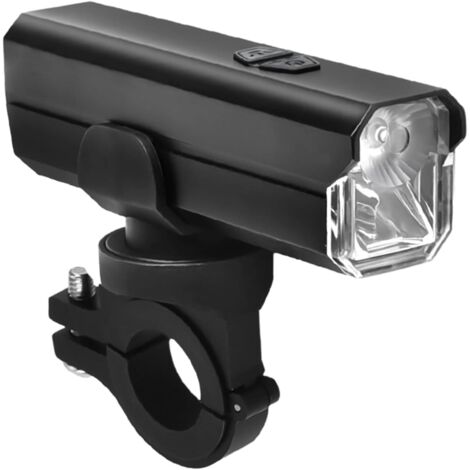 Phare de vélo, lampe de vélo LED rechargeable ultra-lumineuse, 3 modes d'éclairage, phare LED 5000 mAh résistant à la décoloration.