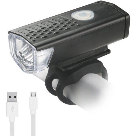 phare De Vlo Noir Une Pice Rechargeable Par Usb Clairage Super Lumineux Phare Ensemble De Feux Arrire Vtt Phare De Nuit De Vlo De Montagne
