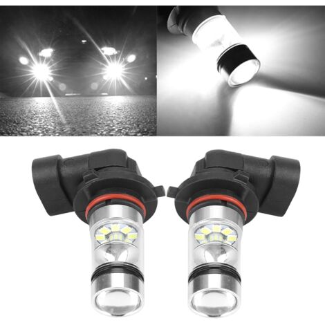 Phare de voiture, feu antibrouillard LED blanc haute luminosité 9006/HB4 100 W - AquaForge