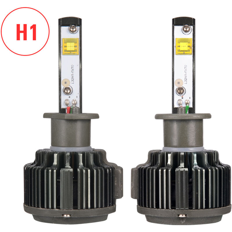 Phare De Voiture H1 70W 7200Lm Auto Ampoule Phare Lumiere