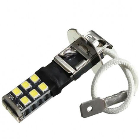 Phare De Voiture H3 10 W, Lumière Blanche, 15 Led Smd, Antibrouillard, Canbus