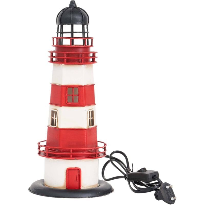 Batela - Phare en métal à led 32 cm Modèle 3
