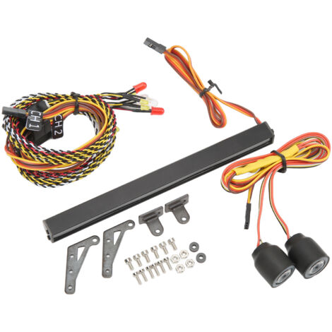 Phare LED Coloré pour RC Crawler - Éclairage de Dôme Personnalisable pour Wrangler, SCX10, D90, 90046, 90047