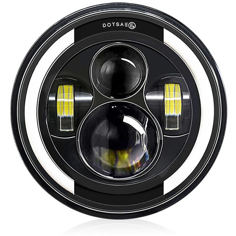 Phare LED de moto 7 '6000K 40W feux de jour/clignotant/feux de croisement/feux de route, connecteur H4, étanche IP67, 1 pièce