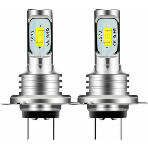 Phare LED de voiture 80W H7 Phare de voiture CSP 3570 Feu antibrouillard décodé pour voiture 80W, 2pcs