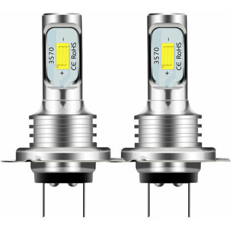 Phare LED de voiture 80W H7 Phare de voiture CSP 3570 Feu antibrouillard décodé pour voiture 80W, 2pcs