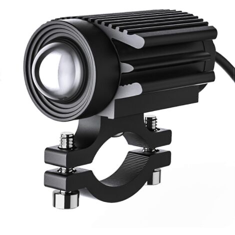 Phare LED moto 60W blanc ambre, projecteur pod antidéluge, feu antibrouillard moto, remplacement spot LED puissant, éclairage route tout-terrain. (148 caractères)