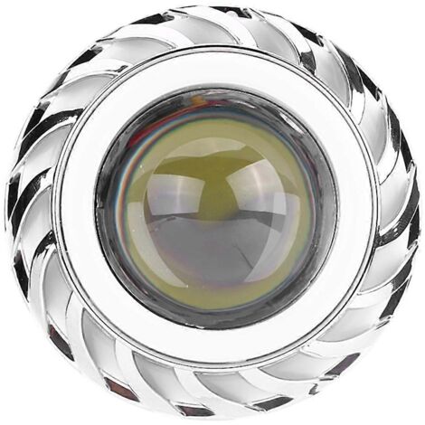 Phare LED Moto Double Œil Ange Démon Projecteur Lentille CyclOne Bleu Rose Lampe Avant Moto MotoCross
