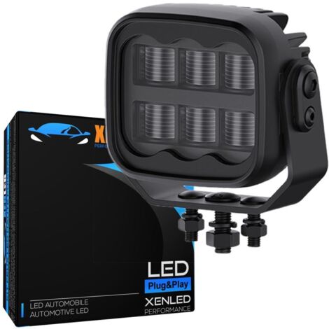 Phare LED Robuste 40W anti-éblouissement 5600Lms Heavy Duty 4.2" 106mm - XENLED - Éclairage large et puissant Homologué ECE