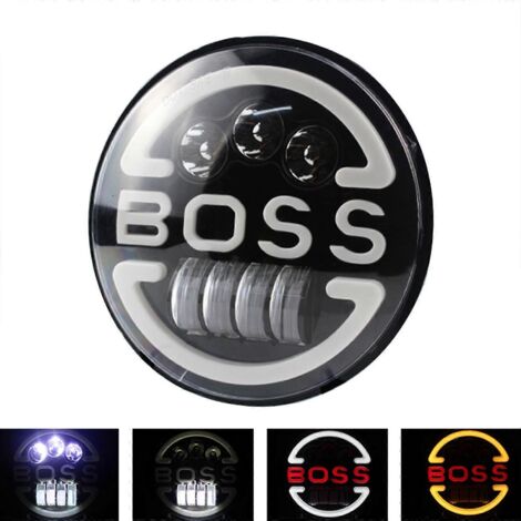 Phare LED rond 7 pouces avec feux de jour, feux de route/croisement pour Jeep Wrangler