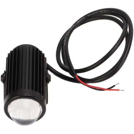 Phare LED Stroboscope Moto Mini 10‑60V 20W Étanche IP65 Universel Feux Route Croisement