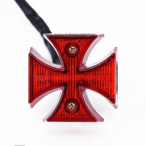 Phare LED universel pour plaque d'immatriculation moto cross, feu arrière stop pour moto tout-terrain, éclairage de plaque pour dirt bike.