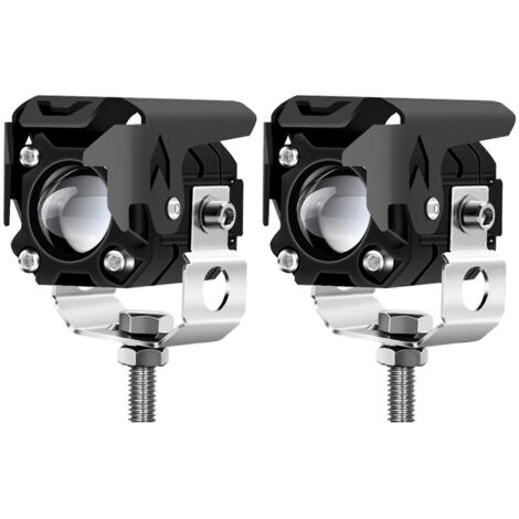 Phare Moto LED 9-36V 3000LM, Feu de Travail Spot Anti-Brouillard Scooter, Lampe Puissante pour Moto et Scooter (186 caractères)