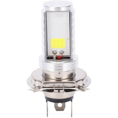 Phare Moto LED H4 Module COB Haute/Basse Lumières DC12‑80V Ampoule Étanche