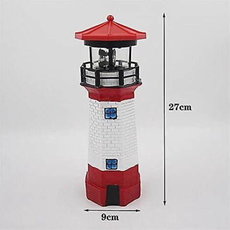 Phare solaire 2024, statue du phare pittoresque du cap Hatteras, phare rotatif à LED