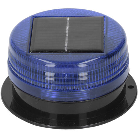 Phare Stroboscopique LED 6 Perles Haute Luminosité - Lampe Clignotante Bleue Étanche pour Chantier et Sécurité Routière