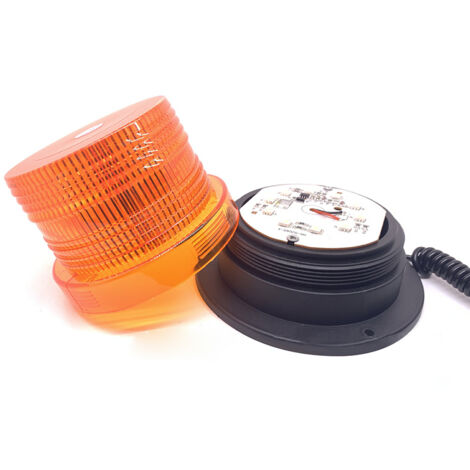 Phare Stroboscopique LED Jaune 13200LM - Éclairage de Sécurité Économique pour Usine et Atelier