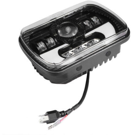 Phare universel 5x7in 90W LED carré Haute/Basse Faisceau étanche, Lampe frontale pour voiture