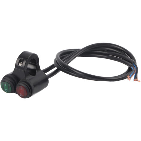 Phare universel pour guidon de moto, 22mm, frein, antibrouillard, klaxon, interrupteur à double bouton, modèle D.