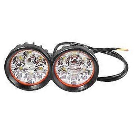 Phares antibrouillard avant à 6 LED, projecteur ultra-lumineux, feu de travail 12-80 V pour véhicules électriques