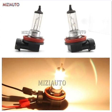 Phares antibrouillard avant à LED et halogènes pour Mitsubishi Outlander 2016-2019 - Accessoires de style automobile - 2 ampoules halogènes