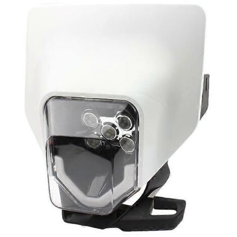 Phares avant carrés pour moto tout-terrain, livraison constante, Kweis KTM, phares avant modifiés Husiwana, feux avant LED - HL107-3-1 Blanc