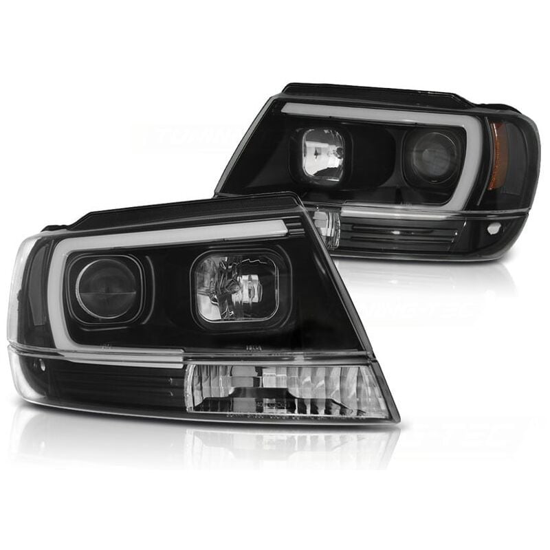 Viking Choice - Phares avec feu de position chrysler jeep grand cherokee 99-05 05 noir