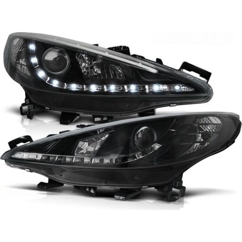 Viking Choice - Phares avec feu de position peugeot 207 05 06-06 12 noir