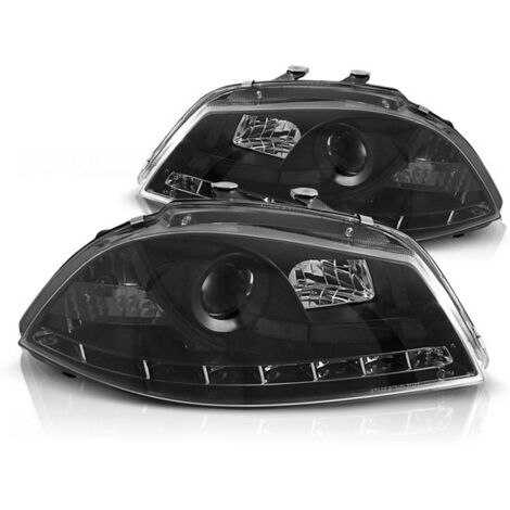 Phares avec feu de position SEAT IBIZA 6L 04 02-08 NOIR