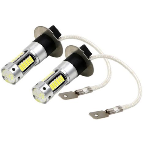 Phares de route pour voitures H3 4014 30SMD P13W 9006, feux de brouillard diurnes, ampoule LED blanche étanche à la poussière, 1 paire - AquaForge