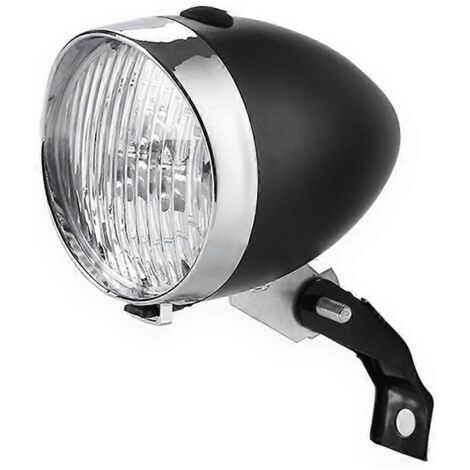 Phares de vélo VTT rétro 3 LED noirs